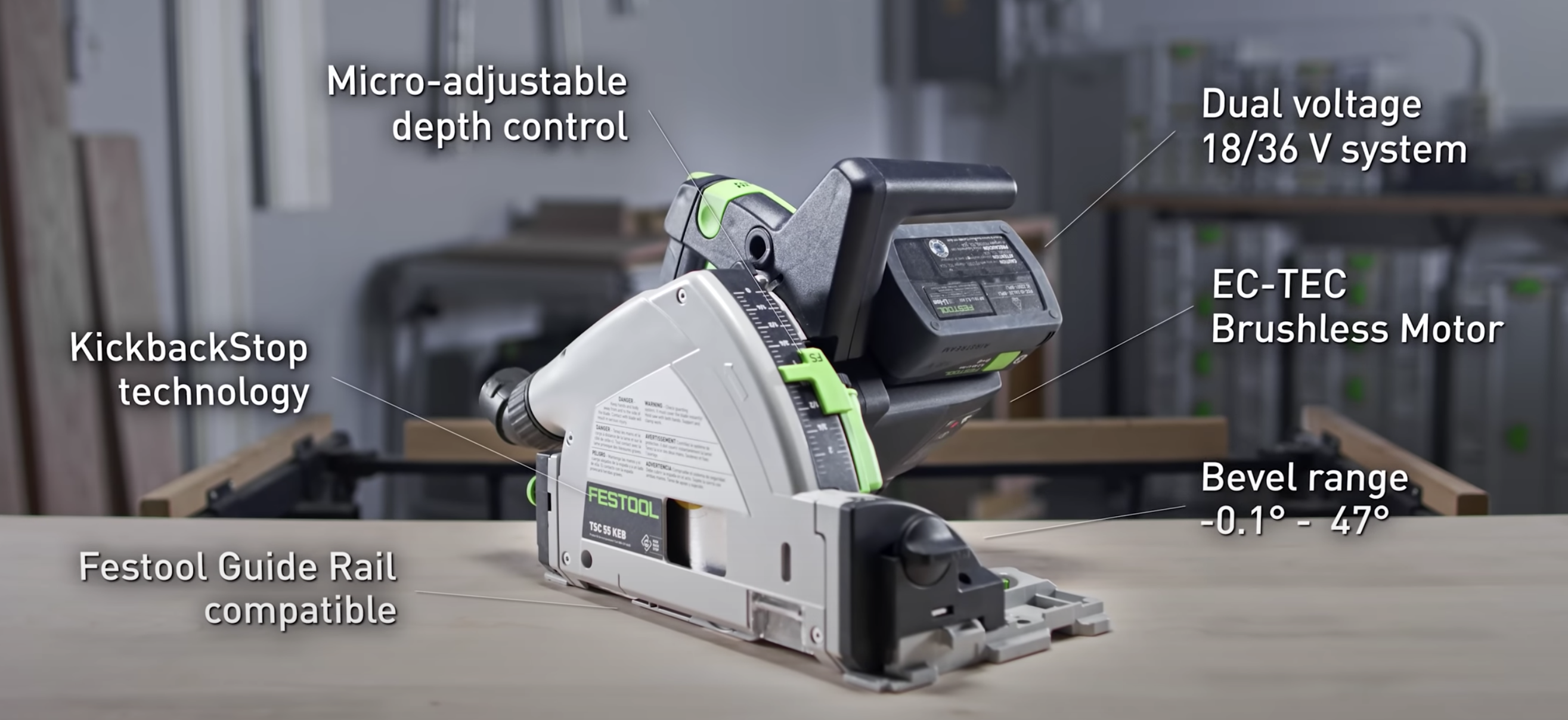 Introducing the New Festool Track Saw: The Festool TSC 55 K